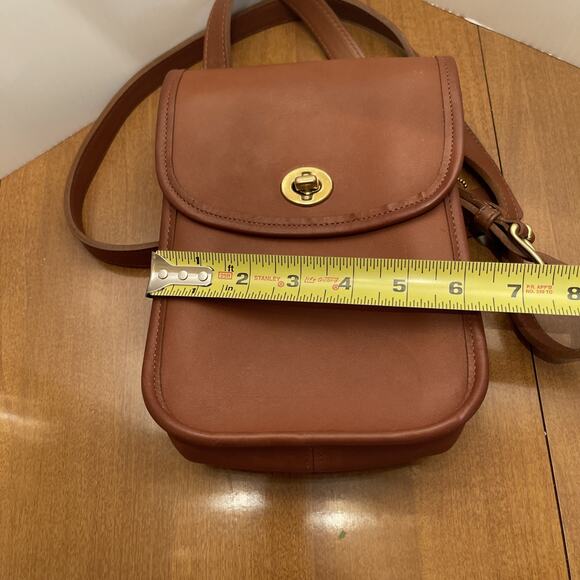 Coach Scooter Sidepack Crossbody Bag British Tan Classic Leather #9978 - Picture 12 of 12